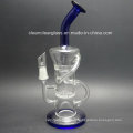 Manufacturer Wholesale Glass Water Pipe Oil Rig Recycler with 14.5mm Joint